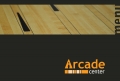 grafische vormgeving menukaart voor Arcade Center
